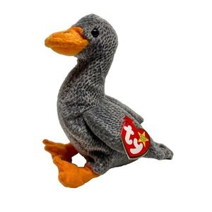 Vintage Ty Beanie Baby Honks Grey Goose 1999 Retired PE Pellets Rare (See Tags)